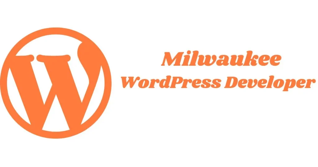 wordpress logo with Milwaukee WordPress Developer written on it