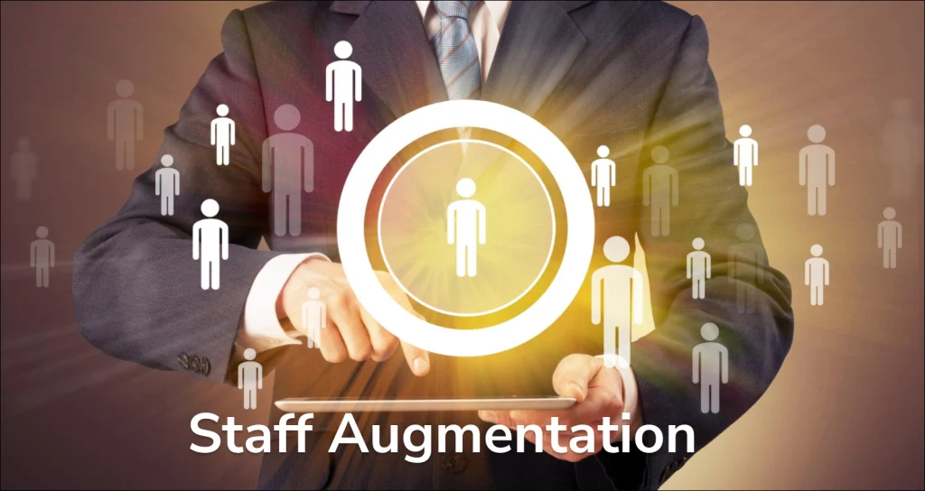 Agile staff augmentation concept highlighting streamlined talent selection and flexible workforce solutions.